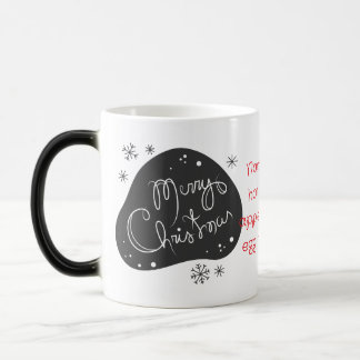 Create Your Own Black & White Merry Christmas Magic Mug