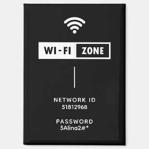 Create Your Own Black & White Simple Wifi Magnet