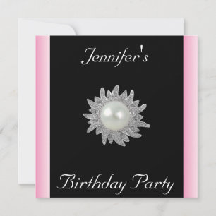 Create Your Own Black with Jewel Invitation