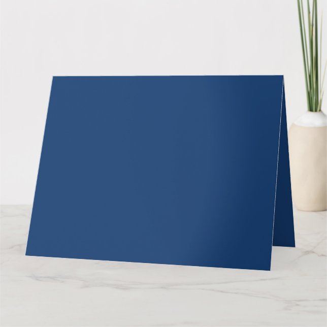 Create Your Own blank dark blue Thank You Card (Front)