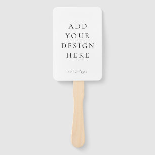 Create-Your-Own Blank Wedding Program Fans