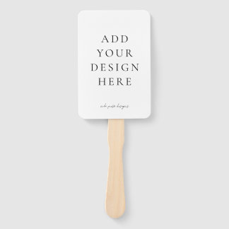 Create-Your-Own Blank Wedding Program Fans