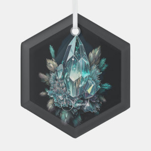 Create Your Own Blue Crystals Glass Ornament