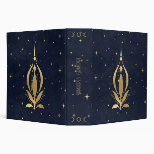 Create Your Own Blue & Gold Celestial Lotus Binder