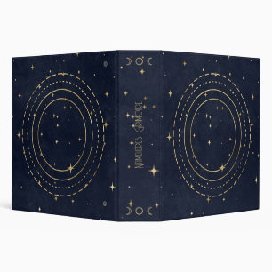 Create Your Own Blue & Gold Celestial Rings Binder