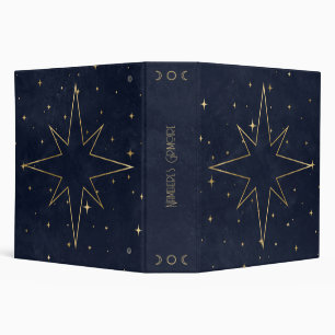 Create Your Own Blue & Gold Eight-Pointed Star Binder