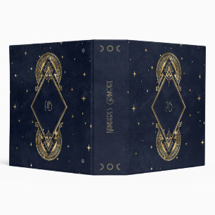 Create Your Own Blue & Gold Ornate Tribal Binder