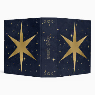 Create Your Own Blue & Gold Six-Pointed Star Binder