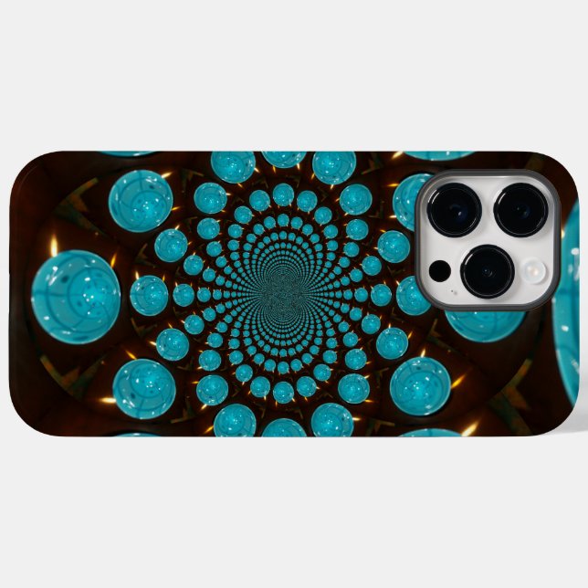 Create Your Own Blue Lights Kaleidoscope  Case-Mate iPhone Case (Back (Horizontal))
