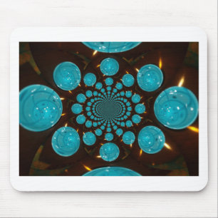 Create Your Own Blue Lights Kaleidoscope Mouse Pad