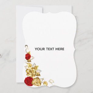 Create Your Own Blue Rose Elegant Save The Date