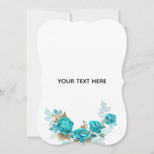 Create Your Own Blue Rose Elegant Save The Date