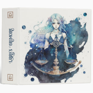 Create Your Own Blue & Teal Libra Zodiac Binder