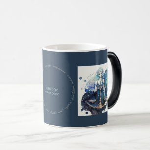 Create Your Own Blue & Teal Libra Zodiac Magic Mug