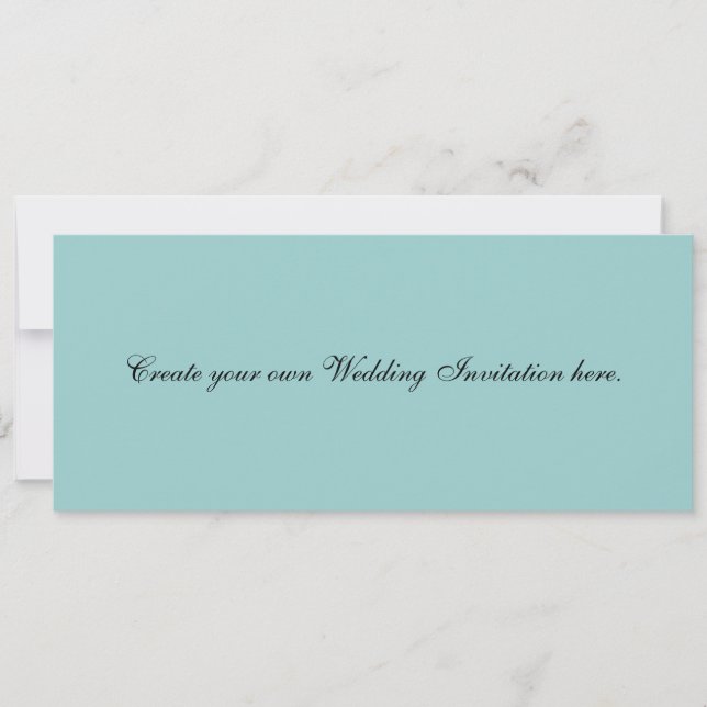 Create Your Own Blue Wedding Invitations (Front)