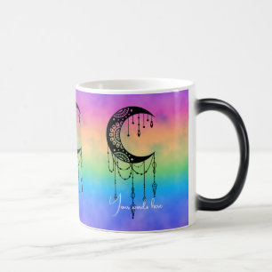 Create Your Own Boho Mandala Moon Silhouette Magic Mug