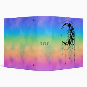 Create Your Own Boho Moon Silhouette Binder