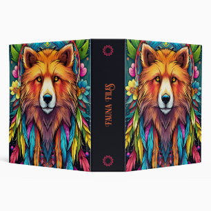 Create Your Own Boho Red Fox Totem Animal Binder