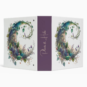 Create Your Own Boho Wildflower Ivy Moon Binder