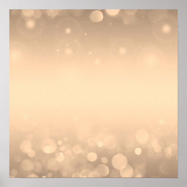 Create Your Own! Bokeh Background - Orange  Poster (Front)