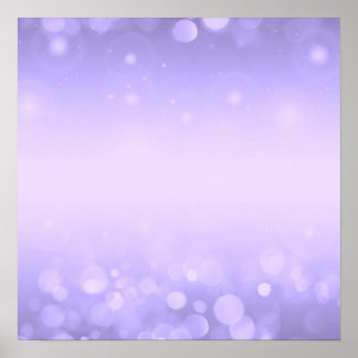 Create Your Own! Bokeh Lights Background - Purple Poster