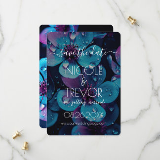 Create Your Own - Bold Flowers Closeup Save The Date