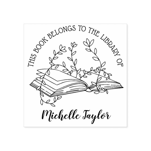 Create Your Own Book Lover Reading Library of Rubber Stamp (Imprint)