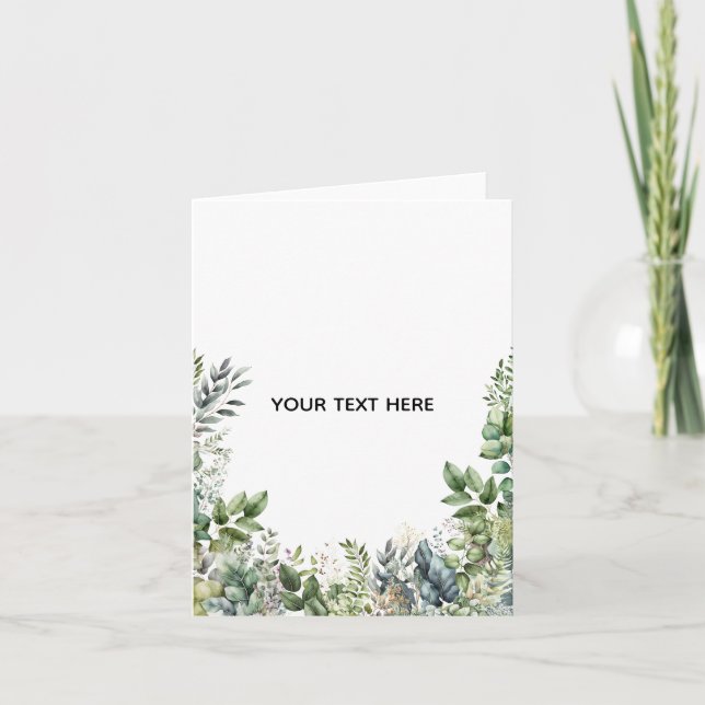 Create Your Own Botanical Design Card (Front)