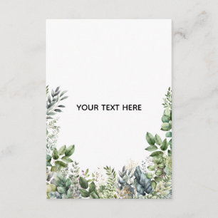 Create Your Own Botanical Design Enclosure Card