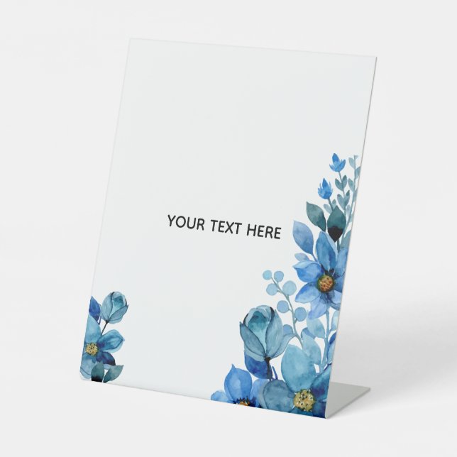 Create Your Own Botanical Design Pedestal Sign (Front)