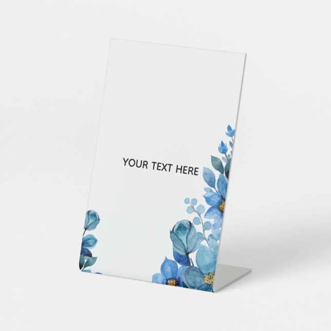 Create Your Own Botanical Design Pedestal Sign (Front)