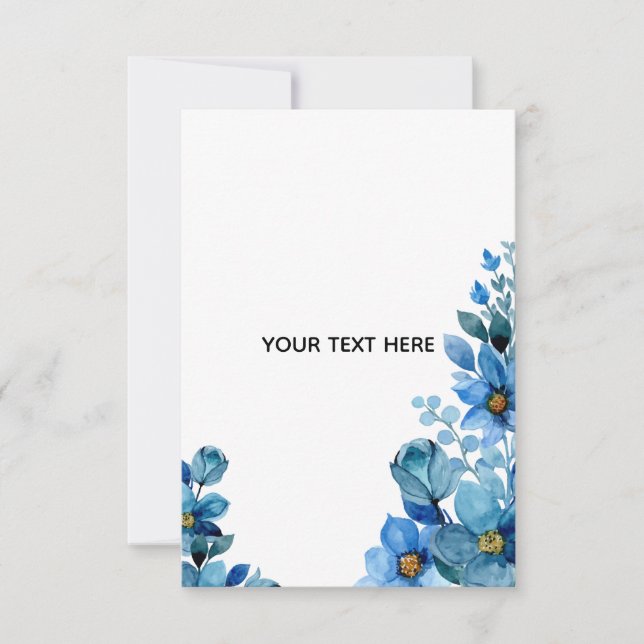 Create Your Own Botanical Design RSVP Card (Front)