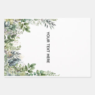 Create Your Own Botanical Design Wrapping Paper Sheet