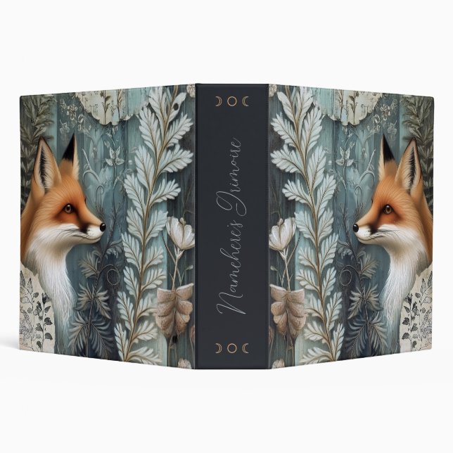 Create Your Own Botanical Red Fox Binder (Background)