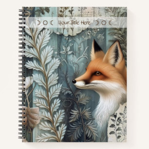 Create Your Own Botanical Red Fox Notebook