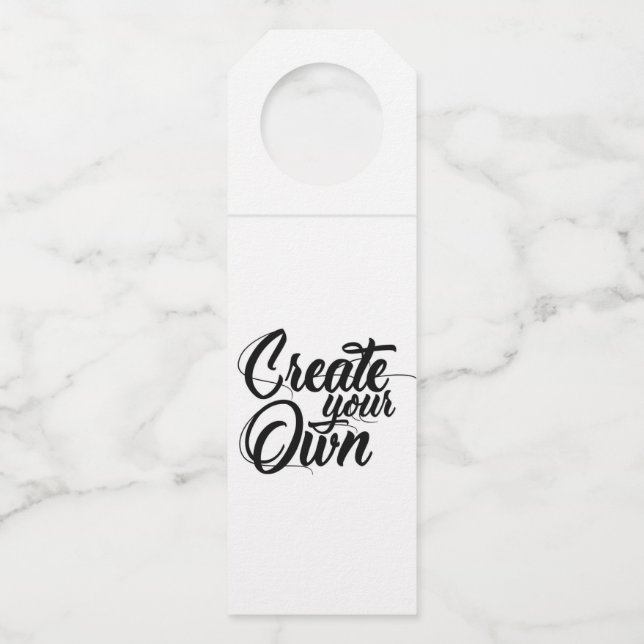 Create Your Own - Bottle Tag (Front)