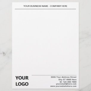 Create Your Own Branded Company Letterhead Example