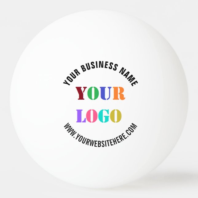 Create Your Own Branded Ping Pong Ball Example (Front)