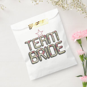 Create Your Own Bride Team Wedding Party Time Favour Bag