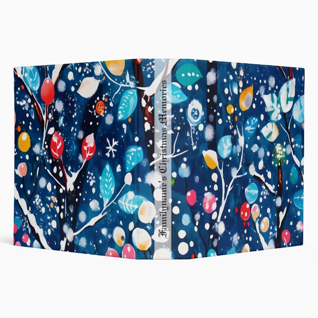 Create Your Own Bright & Colourful Christmas Binder (Background)