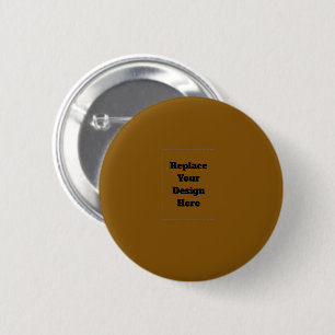 Create Your Own Brown 2 Inch Round Button