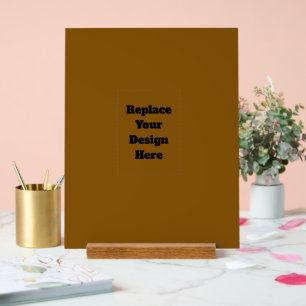 Create Your Own Brown Acrylic Sign