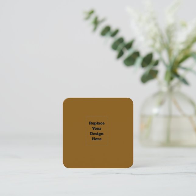 Create Your Own Brown Appointment Card (Standing Front)