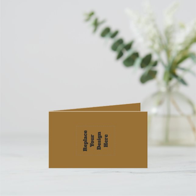 Create Your Own Brown Appointment Card (Front)