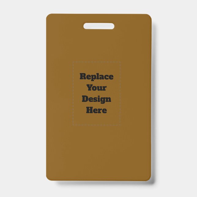 Create Your Own Brown Badge (Front)
