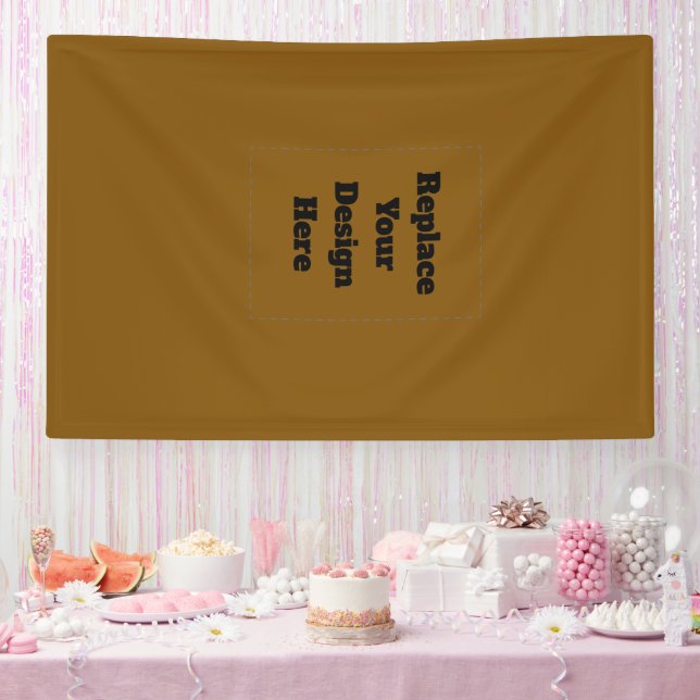 Create Your Own Brown Banner (Party)