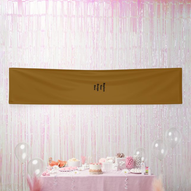 Create Your Own Brown Banner (Party)