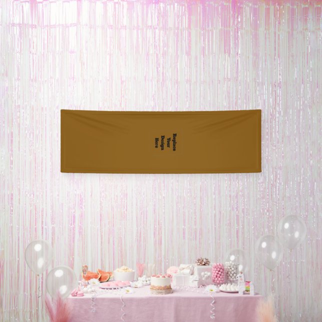 Create Your Own Brown Banner (Party)