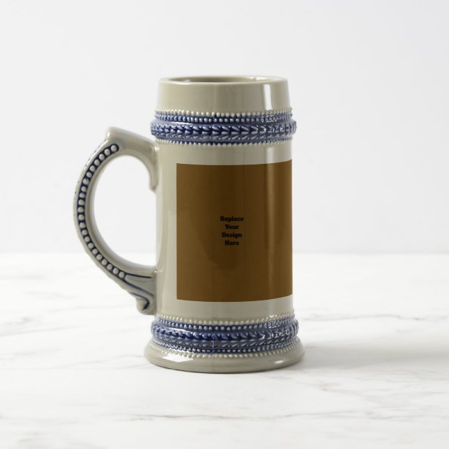 Create Your Own Brown Beer Stein (Left)