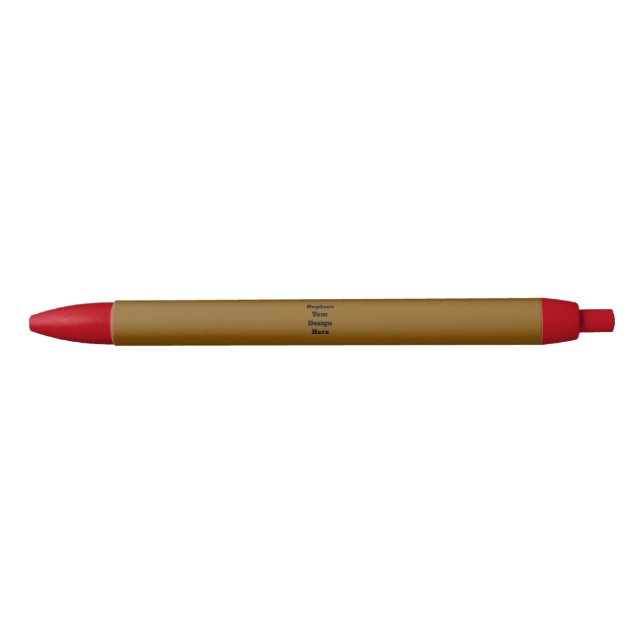 Create Your Own Brown Black Ink Pen (Front)